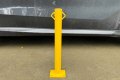 Yellow security post for driveways 