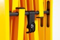 Interlocking safety barrier with key 