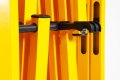 Yellow safety barrier 