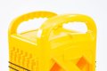 Yellow expandable barrier carry handle 