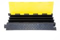 3 channel black and yellow outdoor cable ramp 