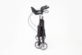 Freestanding folded rollator walker