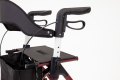 Rollator walker with brakes 