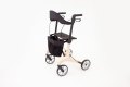 4-wheeled carbon rollator with seat, bag and backrest 