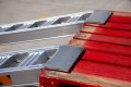 Ramps resting on pallet 