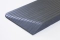 Rubber threshold ramp curved edge