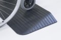 Rubber threshold ramp grip surface