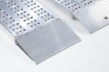 Foot of the aluminium car ramps