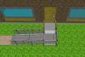 modular wheelchair ramp with turning platform 