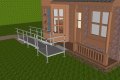 3.5m wheelchair ramp infront of home 