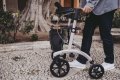 Side view of the rollator with reflectors 