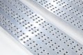 Anti-slip surface on the aluminium car ramps