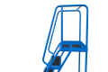 Ladder with handrails and antislip surface