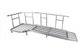 Aluminium Modular Ramp Kit with Platform and Handrails - 900mm x 4000mm ramp section