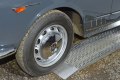 Wheel on car loading ramps 