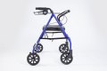 Side view of the 4 wheeled rollator with seat 