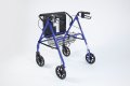 4 wheeled rollator with basket and seat 