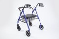 Rollator with seat and backrest 