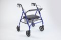 4 wheeled rollator with basket and seat 