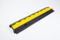 Black and yellow cable protector