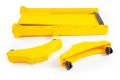 Plastic Expandable Barrier on Wheels Black & Yellow (Expands up to 3.5m)