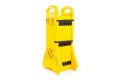 Yellow Expandable Barrier on Wheels (Expands to 3.85m)
