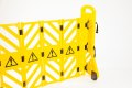 Portable expandable barrier yellow