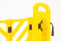 Yellow Expandable Barrier on Wheels (Expands to 3.85m)