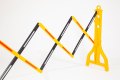 Plastic Expandable Safety Barrier Black & Yellow (Expands up to 2.3m) - Water Filled 