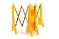 Plastic Expandable Safety Barrier Black & Yellow (Expands up to 2.3m) - Water Filled 