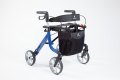 Rollator with seat and backrest
