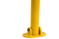 Fixed yellow folding bollard 