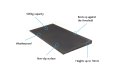 rubber threshold ramp dimensions