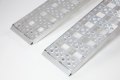 Angled end of aluminium loading ramps 