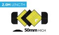 50mm Speed Bump Kit 2.0M (2000x400x50mm)