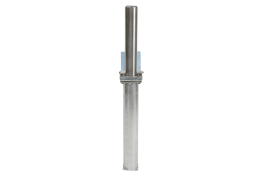 silver bollard