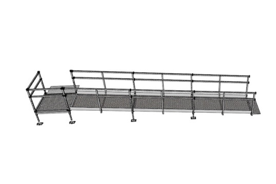 6m modular access ramp 