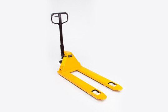 Yellow Hand pallet truck with nylon wheels 