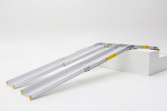 Telescopic channel ramps used as combi ramps