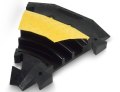 Adam Hall 3 C cable protector  45° curve with connector 3-channel 