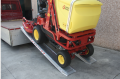 vehicle ramps in use 