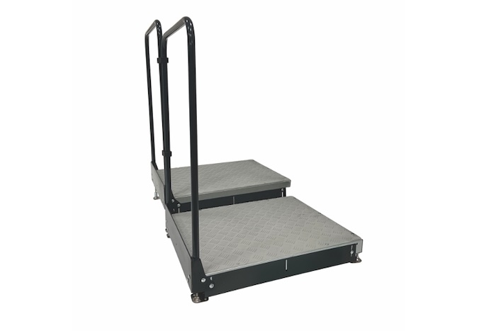 The Ramp People Rubber Threshold Ramp 25mm - 100mm  3.5"/9cm  1000kg Capacity Step Ramp Kerb Ramp Container - View #4