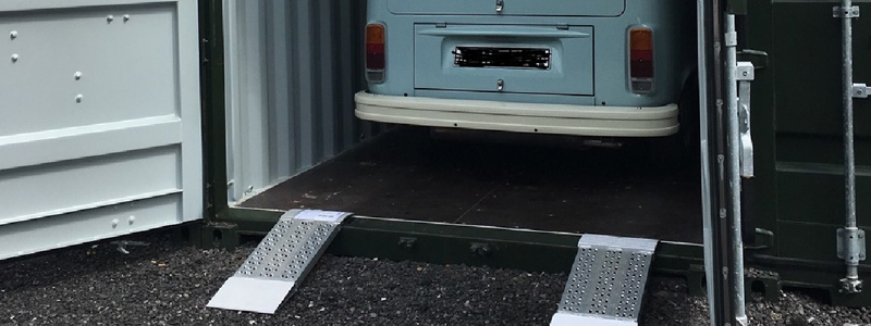 Our container ramps are also used as car ramps