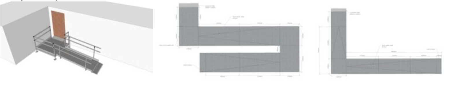 Modular Wheelchair Ramp customised layouts and measurements