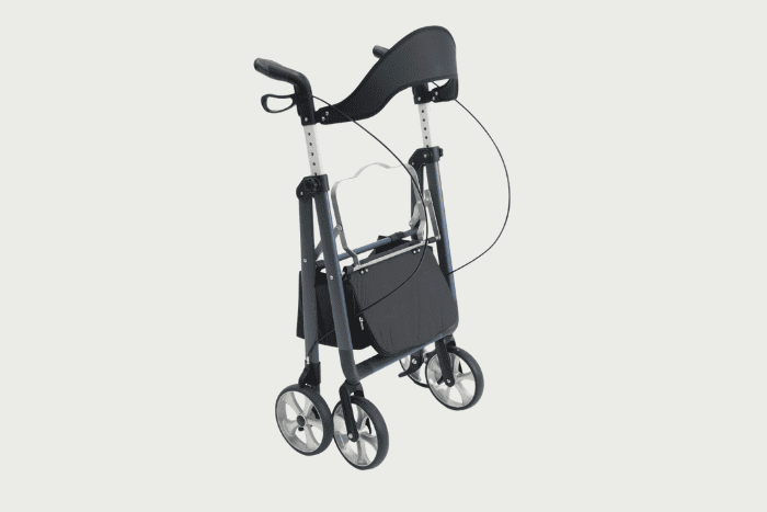 Folded 4-wheeled rollator Folded 4-wheeled rollator