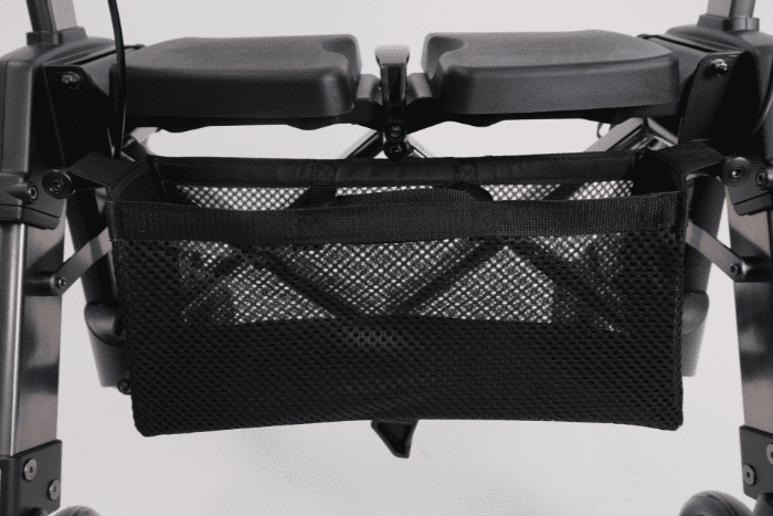 Rollator with storage bags 