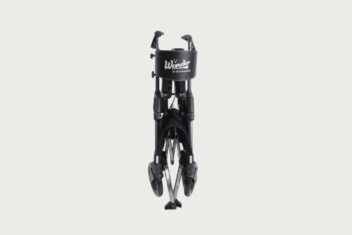 Folded rollator