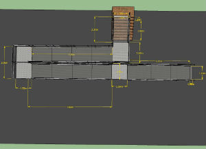 Floor plan of ramp system