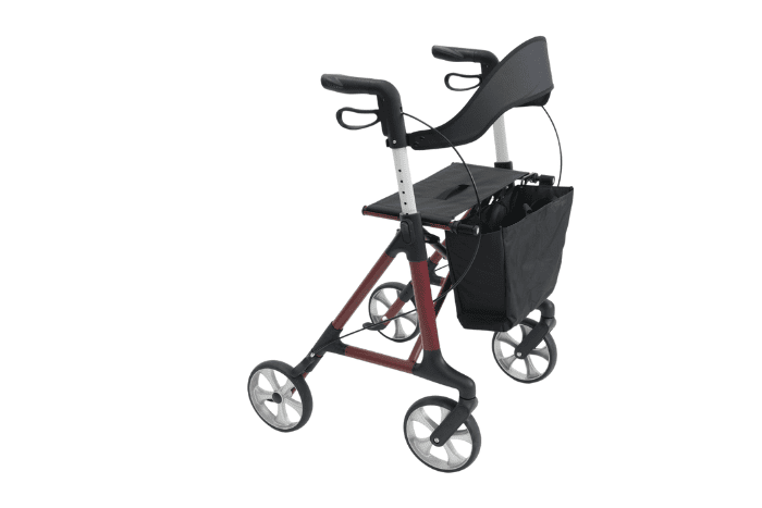 TRP7 Folding Rollator with backrest, seat and bag 
