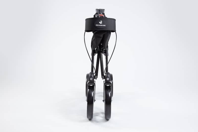 Folded 4-wheeled all terrain rollator Folded 4-wheeled all terrain rollator